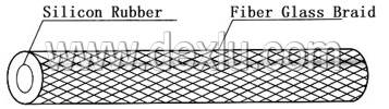 estructura de conducto de fibra de vidrio con caucho de silicona (caucho interior y fibra exterior)